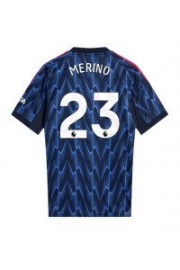 Arsenal Mikel Merino #23 Jalkapallovaatteet Vieraspaita 2025-26 Lyhythihainen